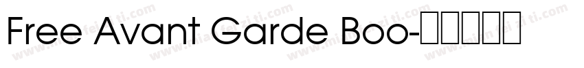 Free Avant Garde Boo字体转换